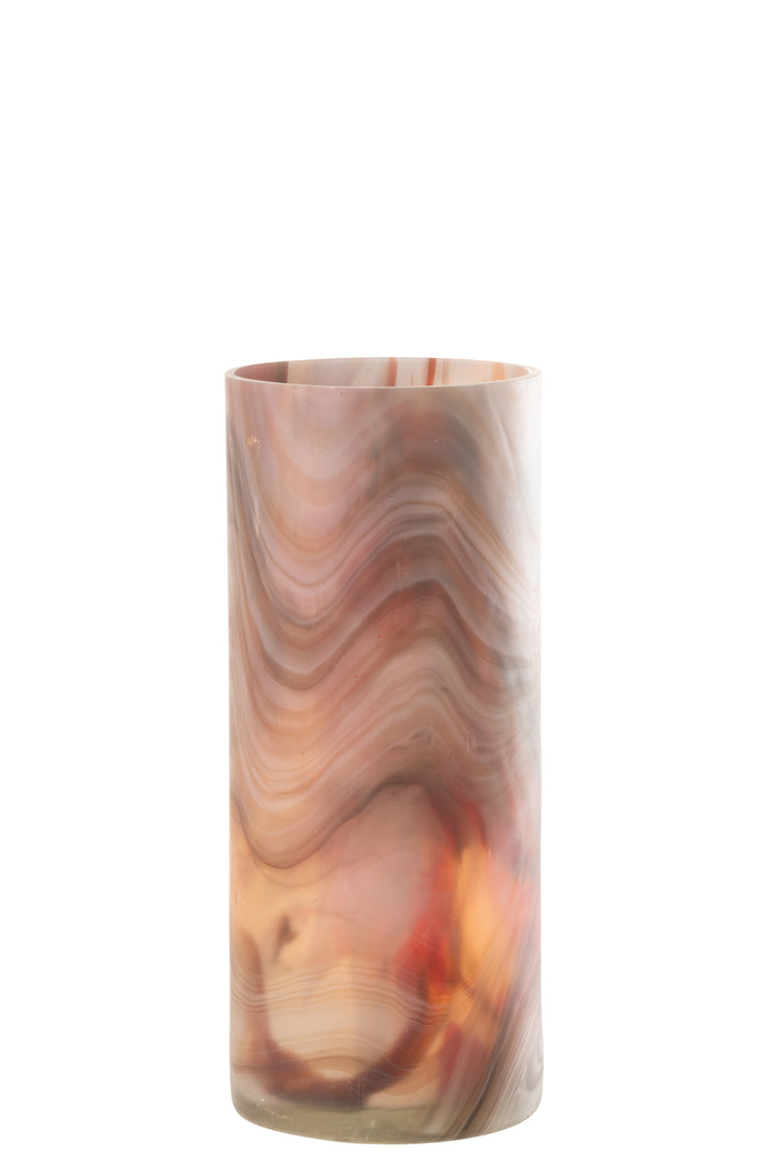 J-Line kaarshouder Arti - glas - bruin - small