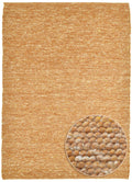 Theko Handgeweven wollen tapijt Alpen 40x60 cm - Terracotta