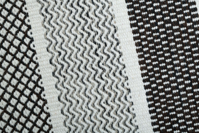 Theko Tapijt in Scandinavische stijl Trondheim 80x150 cm - Zwart|wit