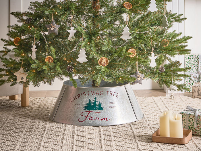 Beliani - ROVANIEMI - Kerstboomrok - Zilver - IJzer