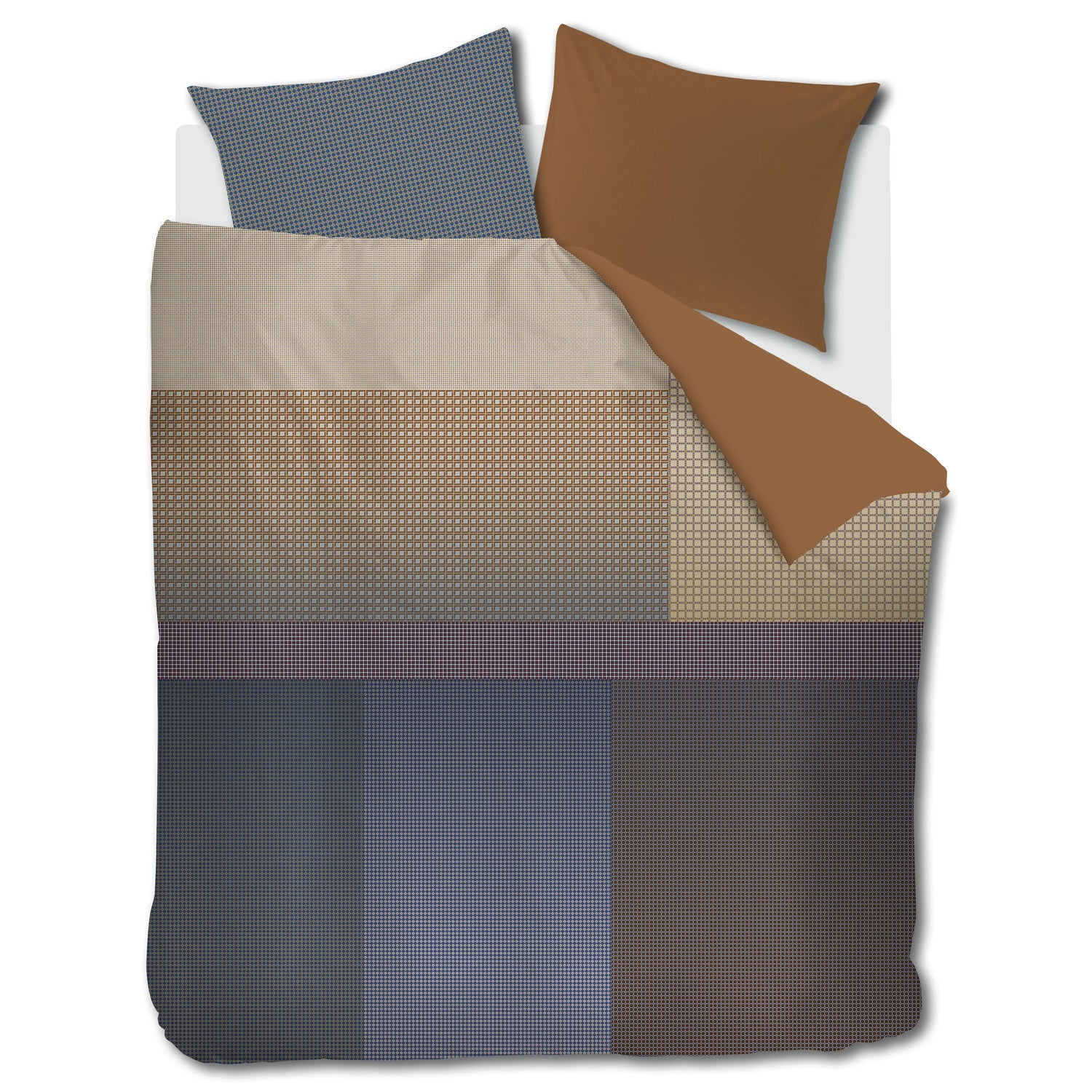 Beddinghouse Dutch Design Oxford Street Blauw Dekbedovertrek 200 x 200/220 cm