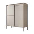 Meubella - Dressoir Saran - Beige - Hoog - 104 cm