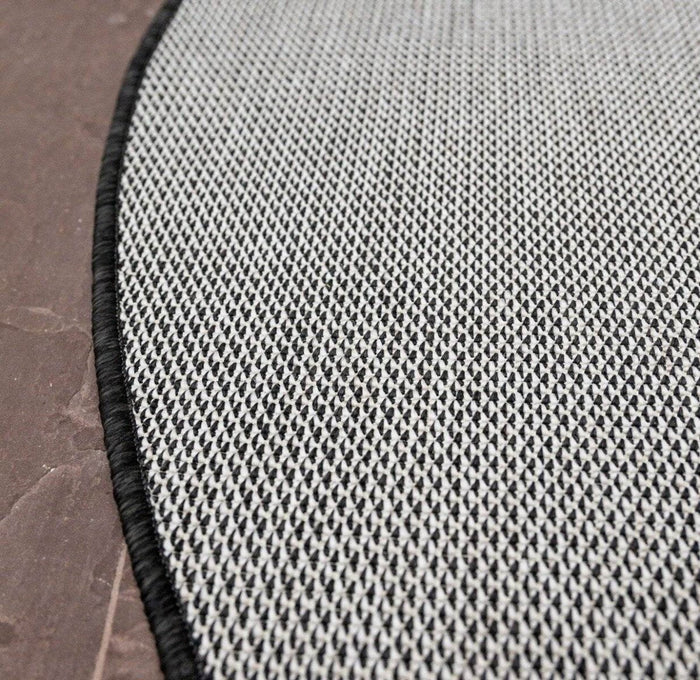 Rond Buitenkleed Mono - Zwart|Wit - Dubbelzijdig - EVA Interior