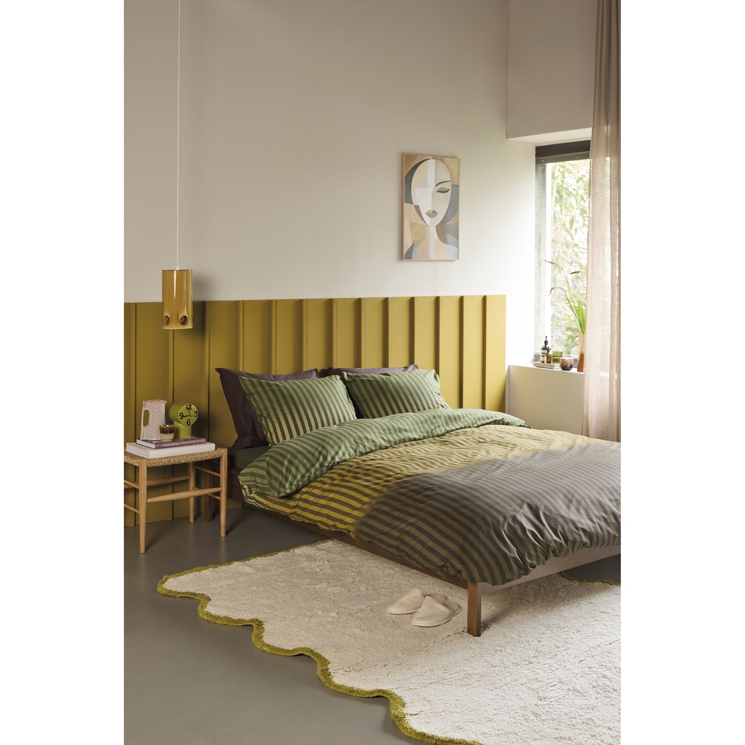 Beddinghouse Jonah Groen Dekbedovertrek 140 x 200/220 cm