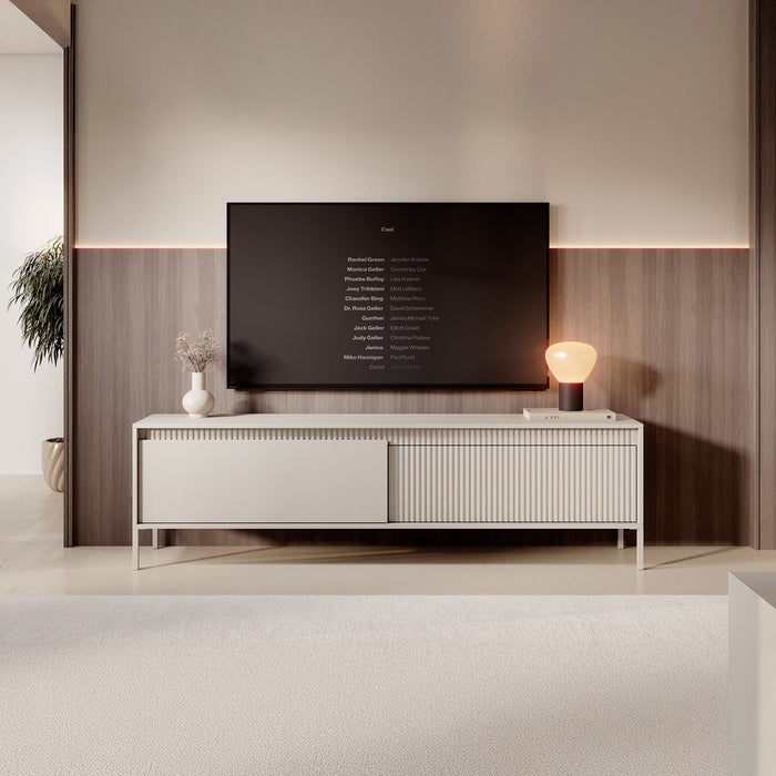 Meubella - TV-Meubel Saran - Beige - 187 cm
