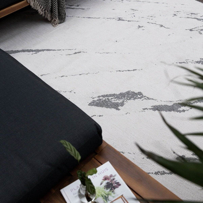Buitenkleed Marble - Grijs|wit - dubbelzijdig - EVA Interior