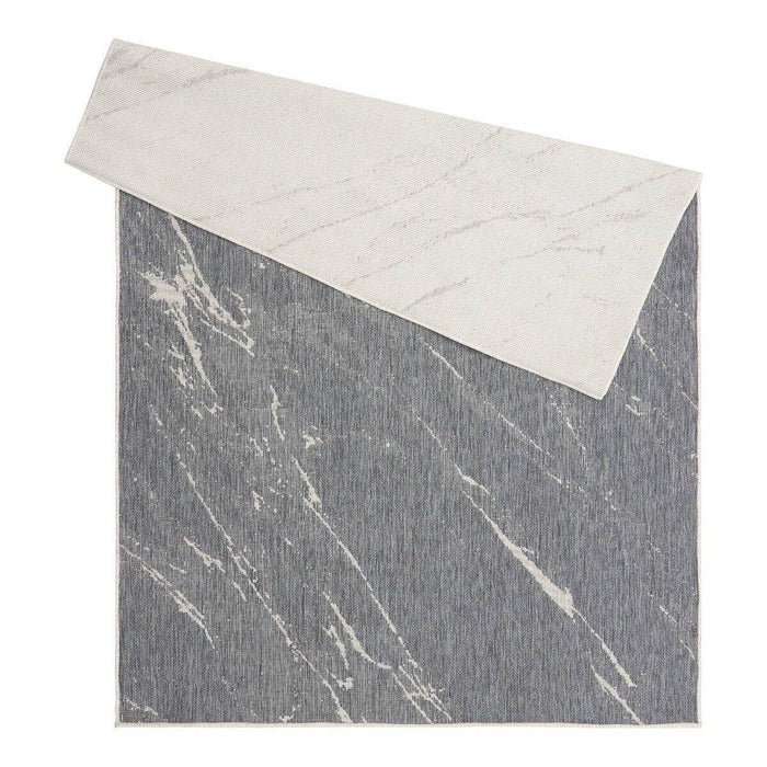 Buitenkleed Marble - Grijs|wit - dubbelzijdig - EVA Interior