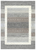 Theko wollen tapijt in Gabbeh-stijl Memu 200x300 cm - Zilver