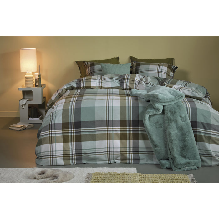 Beddinghouse Vernon Groen Dekbedovertrek 240 x 200/220 cm