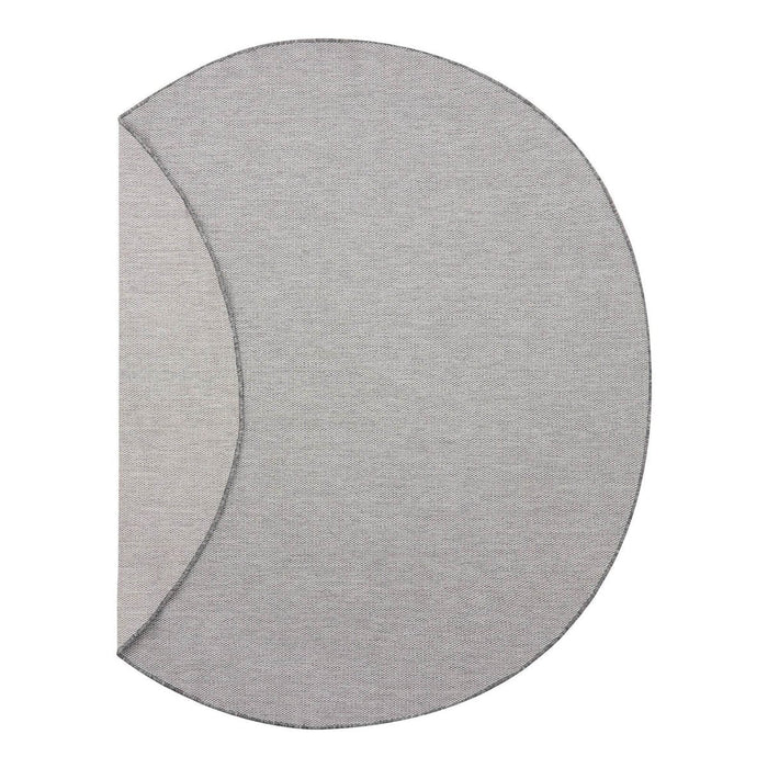 Rond Buitenkleed Mono - Grijs|Wit - Dubbelzijdig - EVA Interior