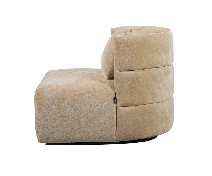 DÉJA Living - Draaifauteuil Beige Stof - 88x95x75cm - Ethan