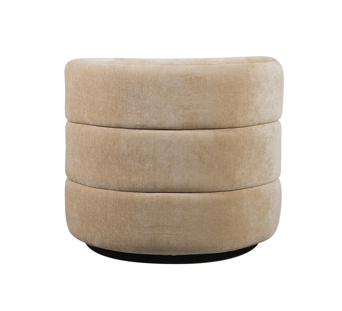 DÉJA Living - Draaifauteuil Beige Stof - 88x95x75cm - Ethan