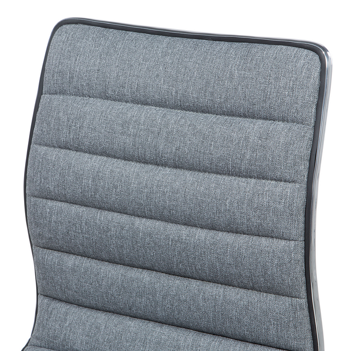 Beliani - LUCERNE - Barkruk verstelbaar - Lichtgrijs - Polyester