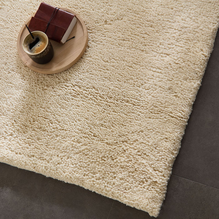 Theko Handgeknoopt Berber tapijt Hadj 300x400 cm - Blanc