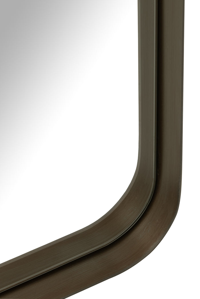 J-Line spiegel Markus - metaal|glas - zwart - large - 180  x 80 cm