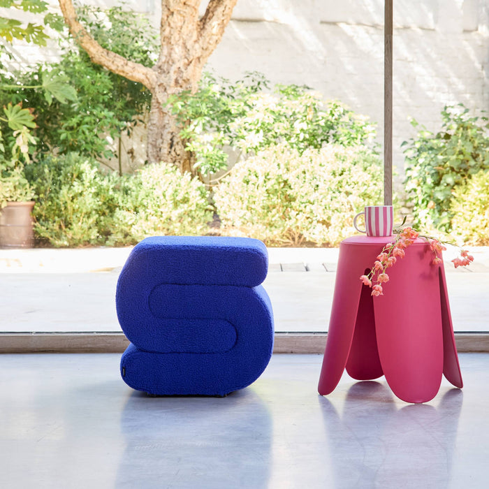 sweeek - Designpoef boucléstof 1 plaats