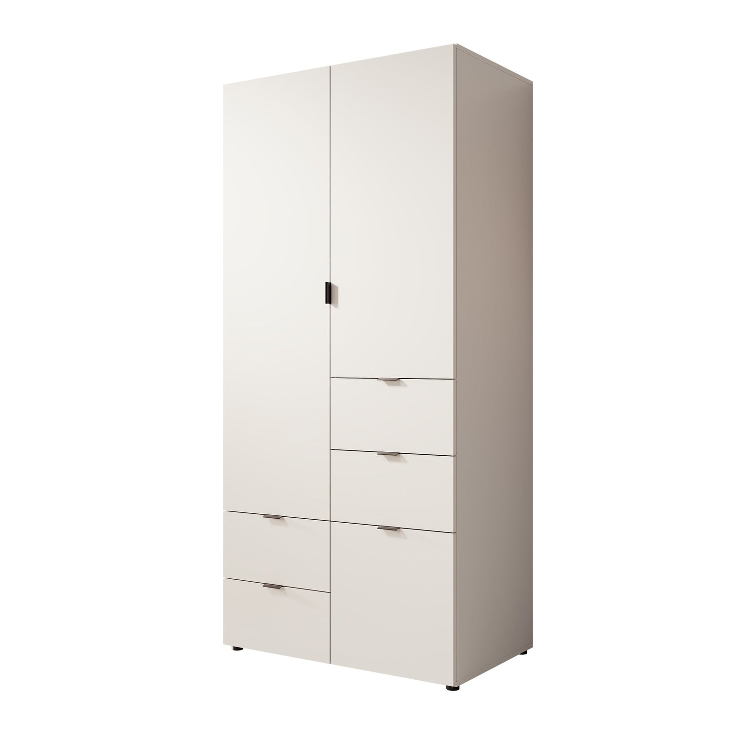 Meubella - Kledingkast Zayden - Wit - 90 cm