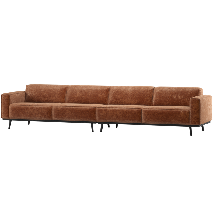 WOOOD Statement XL 4-Zits Bank 327 cm - Chenille - Velvet Terra