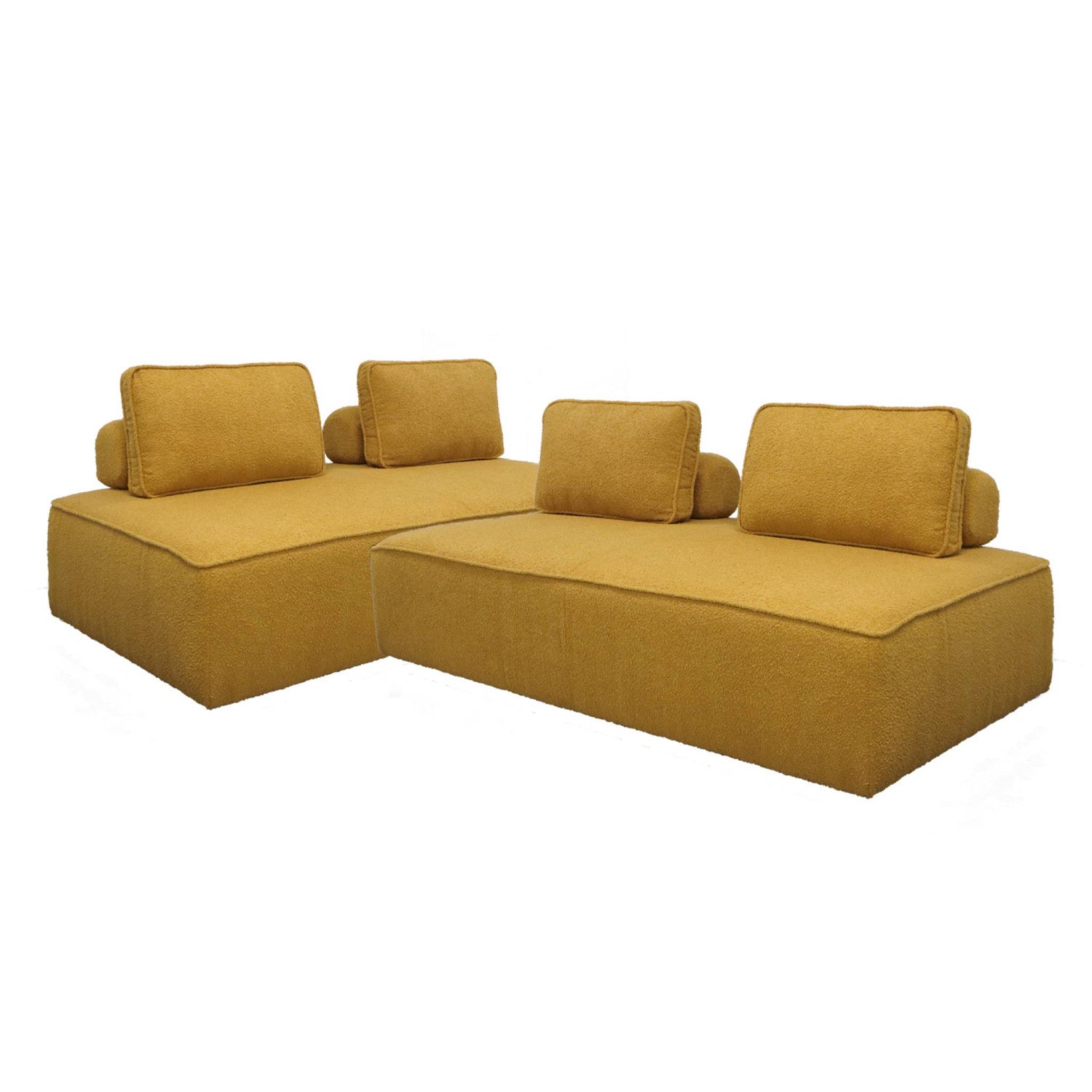 sweeek - Set van 2 fauteuils met elk 2 zitplaatsen voor modulaire bank