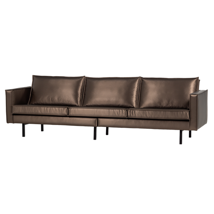 WOOOD Rodeo 3-Zits Bank - Metallic - Koper Bruin - 85x277x86