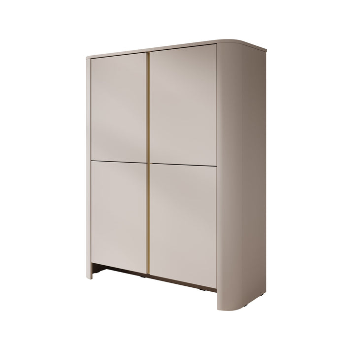 Meubella - Barbados - Dressoir - Beige - 103x39x132 cm