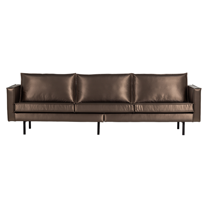 WOOOD Rodeo 3-Zits Bank - Metallic - Koper Bruin - 85x277x86