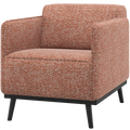 WOOOD Statement Fauteuil Met Arm - Polyester - Lichtbruin Melange
