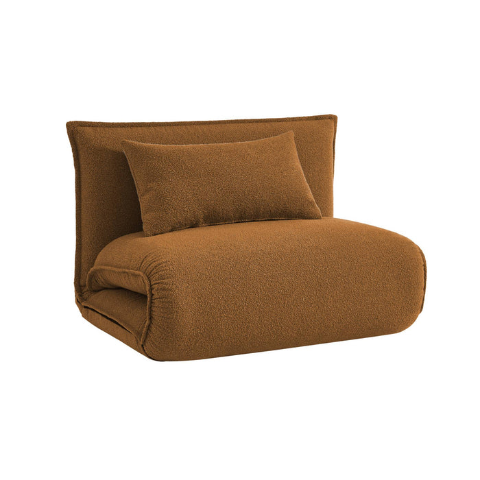 sweeek - Uitklapbare fauteuil boucléstof 1 plaats