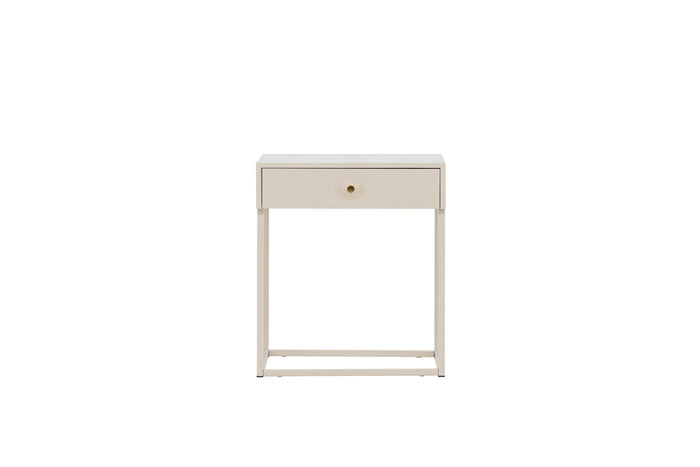 Fjôrd - Nachtkastje Beige Metaal - 43x41x50cm - Bakal