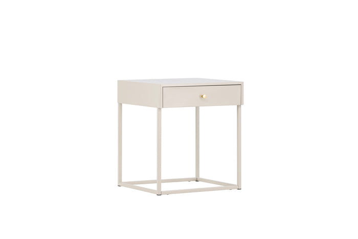 Fjôrd - Nachtkastje Beige Metaal - 43x41x50cm - Bakal