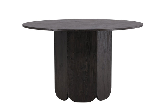 Fjôrd - Eettafel Rond - Zwart - 120x120x75cm - Tekla