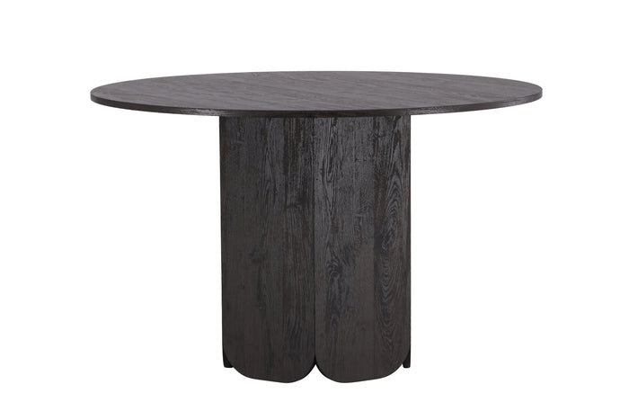 Fjôrd - Eettafel Rond - Zwart - 120x120x75cm - Tekla
