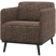 WOOOD Statement Fauteuil Met Arm - Polyester - Bruin Melange