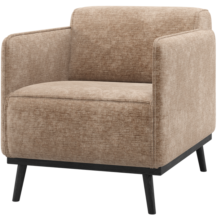 WOOOD Statement Fauteuil Met Arm - Chenille - Velvet Taupe