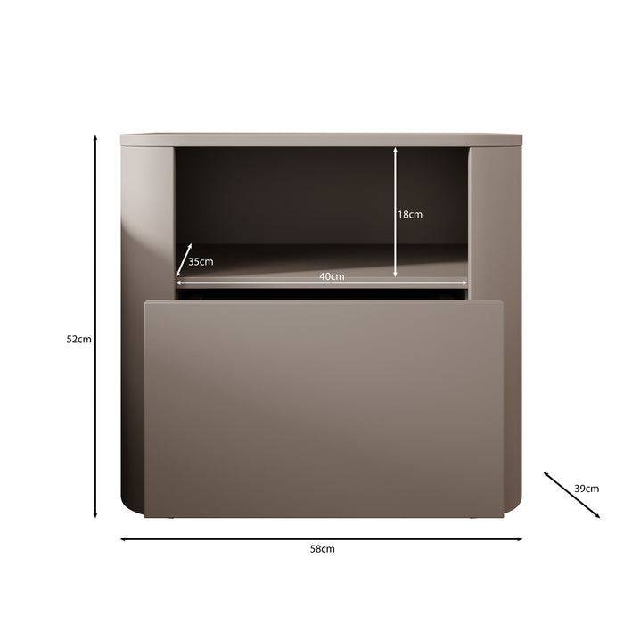 Meubella - Barbados - Nachtkastje - Eiken