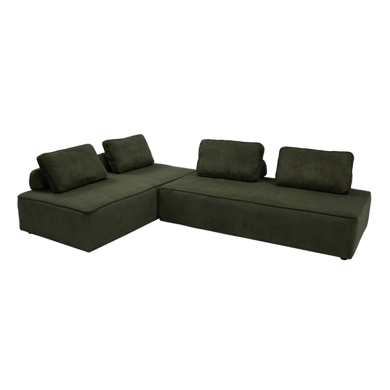 sweeek - Fauteuils in corduroy 2 zitplaatsen (set van 2)