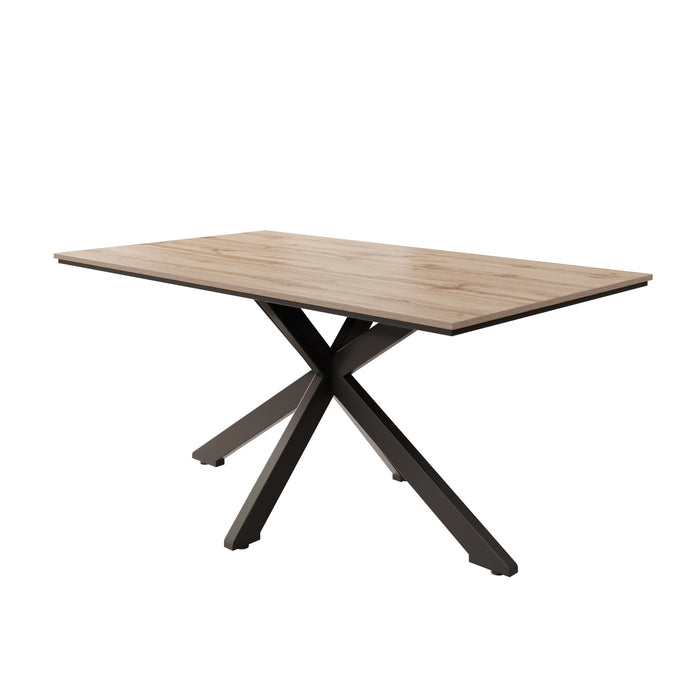 Meubella - Eetkamertafel Wabe - Eiken - 160 cm