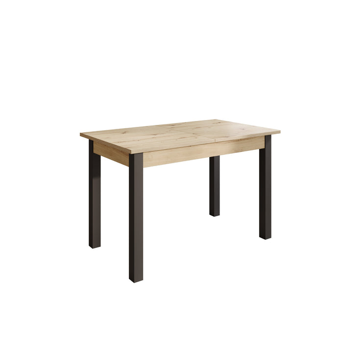 Meubella - Noah - Eetkamertafel - Eiken|zwart