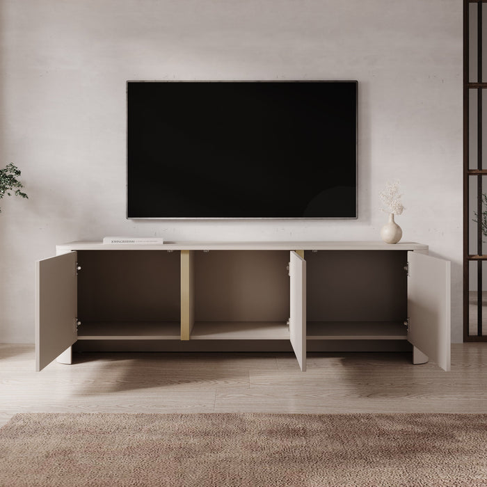 Meubella - Barbados - TV-Meubel - Beige - 168 cm