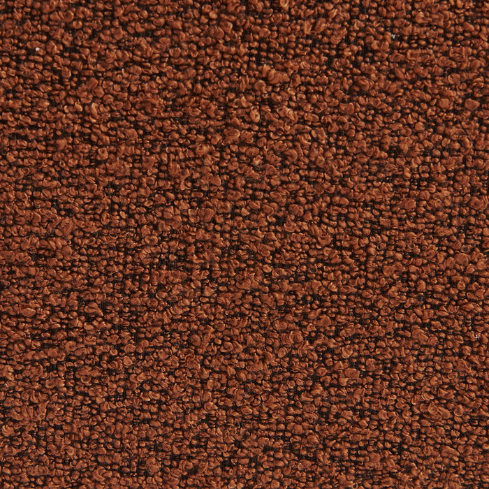 sweeek - Fauteuil bouclé stof 1 zitplaats +  voetenbank