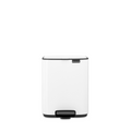 Brabantia Bo Pedaalemmer 7L, kunststof binnenemmer - White