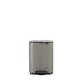 Brabantia Bo Pedaalemmer 4L, kunststof binnenemmer - Platinum