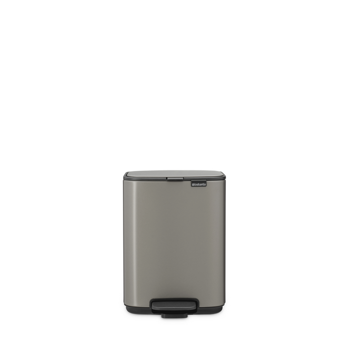 Brabantia Bo Pedaalemmer 4L, kunststof binnenemmer - Platinum