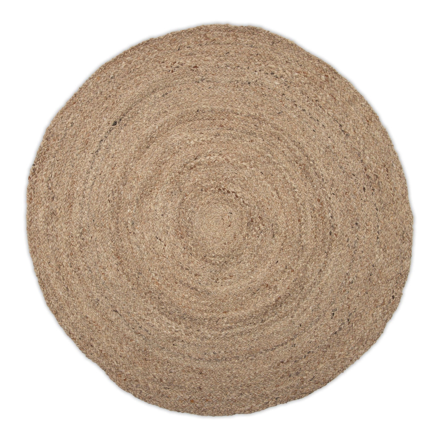 Mrcarpet Rond wollen vloerkleed labyrint grijs mix 200 rond