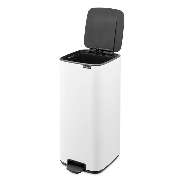 Brabantia Bo Pedaalemmer 30L, kunststof binnenemmer - White