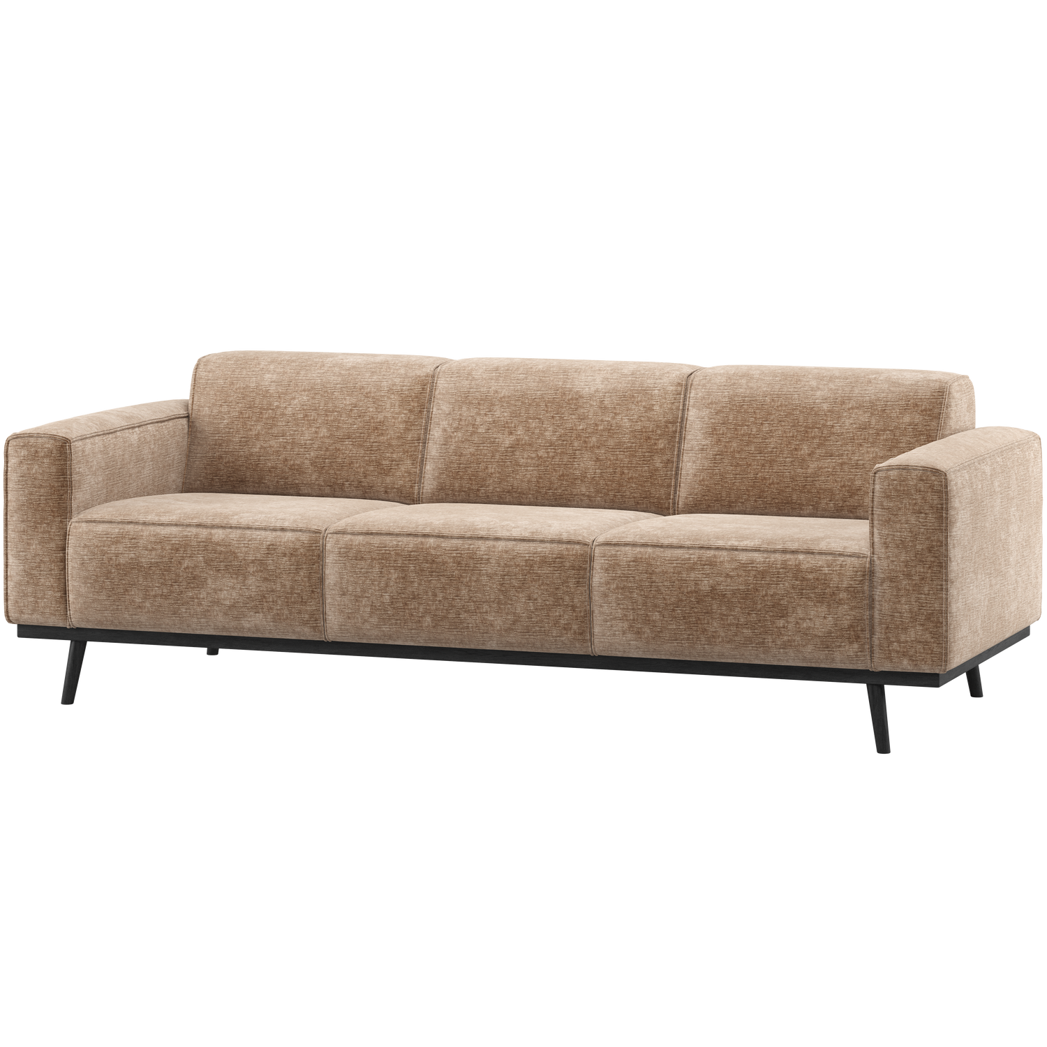 WOOOD Statement 3-Zits Bank 230 cm - Chenille - Velvet Taupe