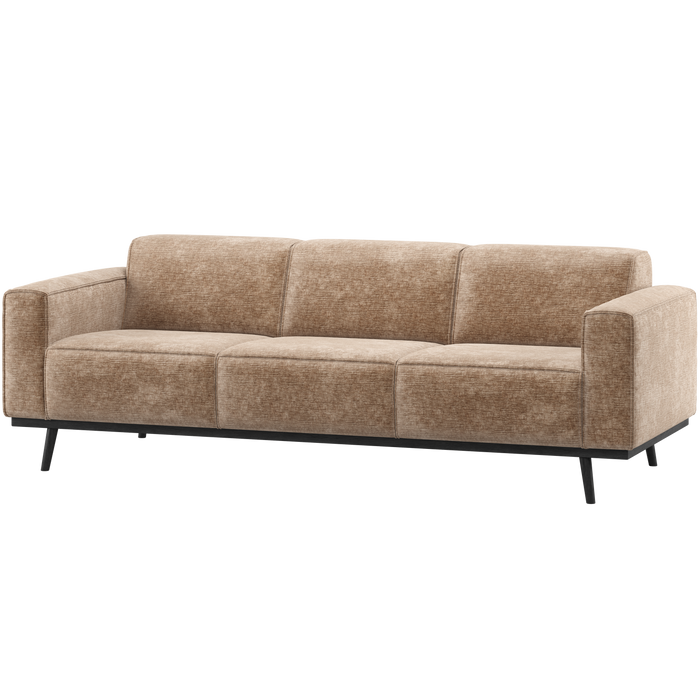 WOOOD Statement 3-Zits Bank 230 cm - Chenille - Velvet Taupe