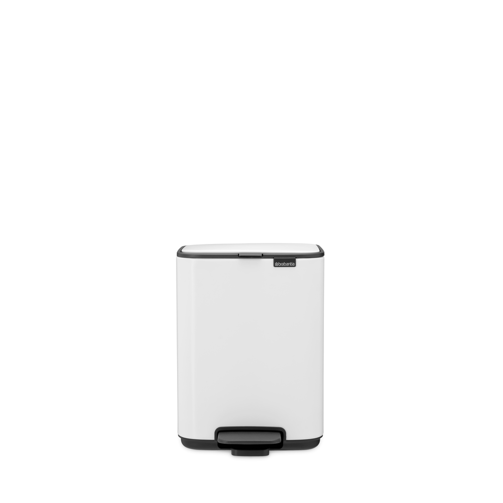 Brabantia Bo Pedaalemmer 4L, kunststof binnenemmer - White