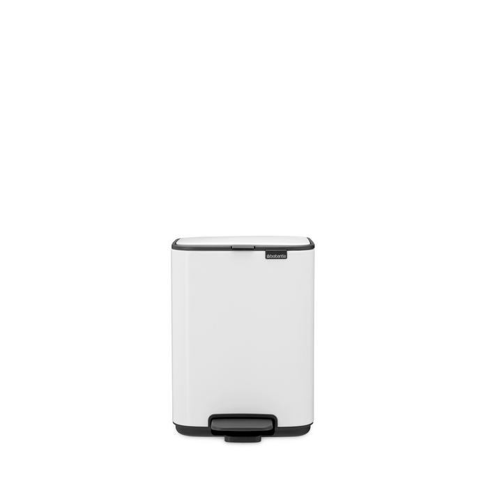 Brabantia Bo Pedaalemmer 4L, kunststof binnenemmer - White