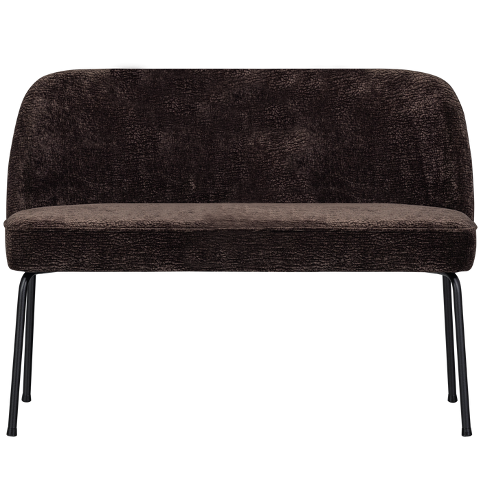 WOOOD Vogue Eetbank - 3D Chenille - Donkerbruin - 83x120x59